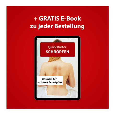 Hidjama by Hansol Medical: Das Schröpf-Equipment der Profis (30 Schröpfglocken) + Gratis E-Book